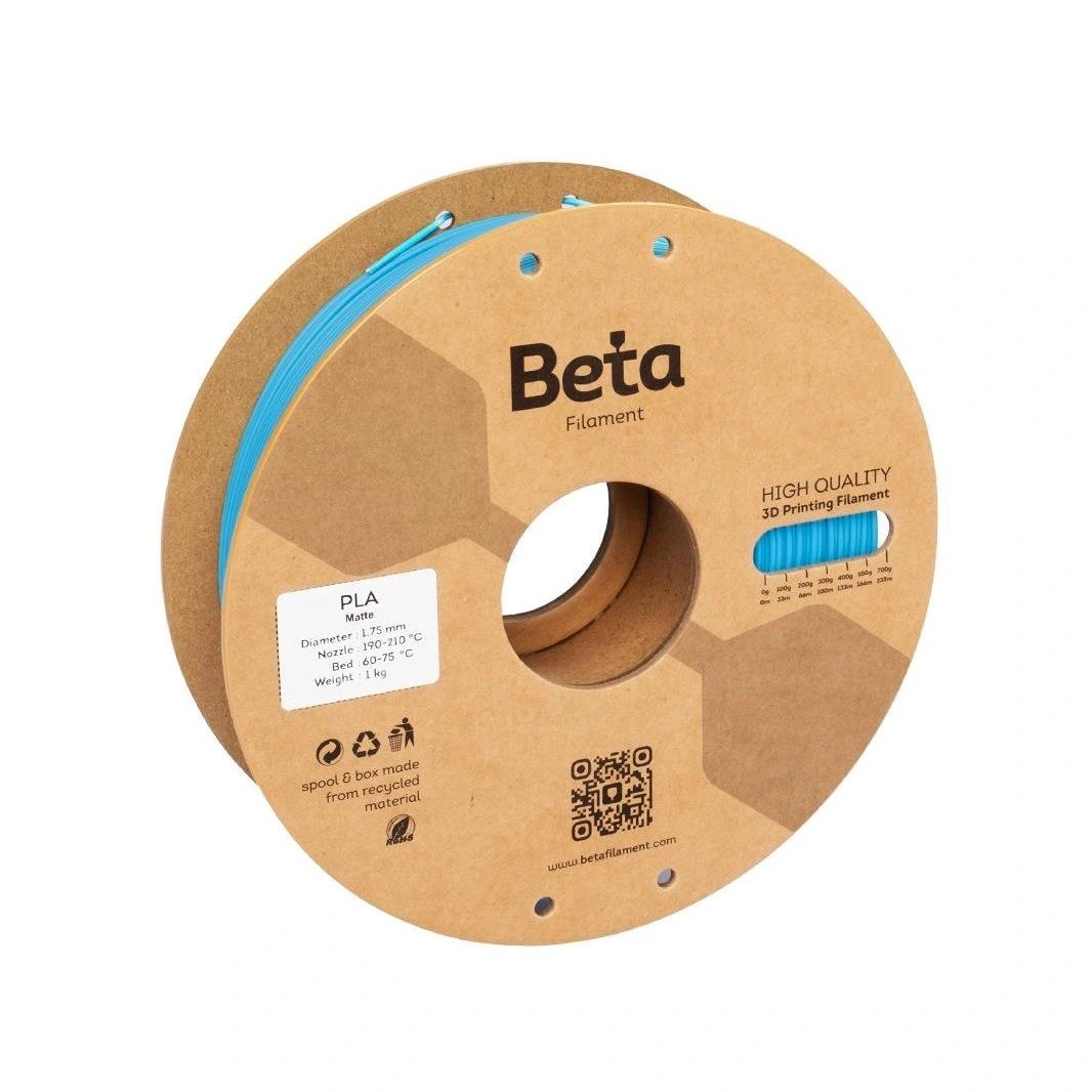 Beta PLA-Matte Filament - Gök Mavisi (Azure Blue) - 1Kg