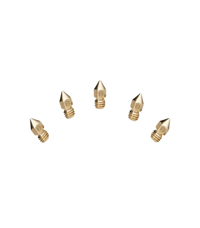 CSA 0.4mm Mk8 Pirinç Nozzle 5'li Paket - Creality Ender 3 V2/Ender 3 Pro/CR10 Uyumlu