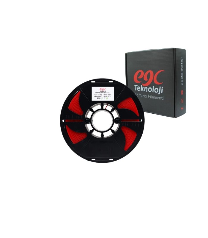 EGC Kırmızı Pla Plus Filament - 1 Kg - 1.75mm