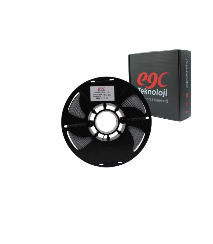 EGC Gri Pla Plus Filament - 1 Kg - 1.75mm