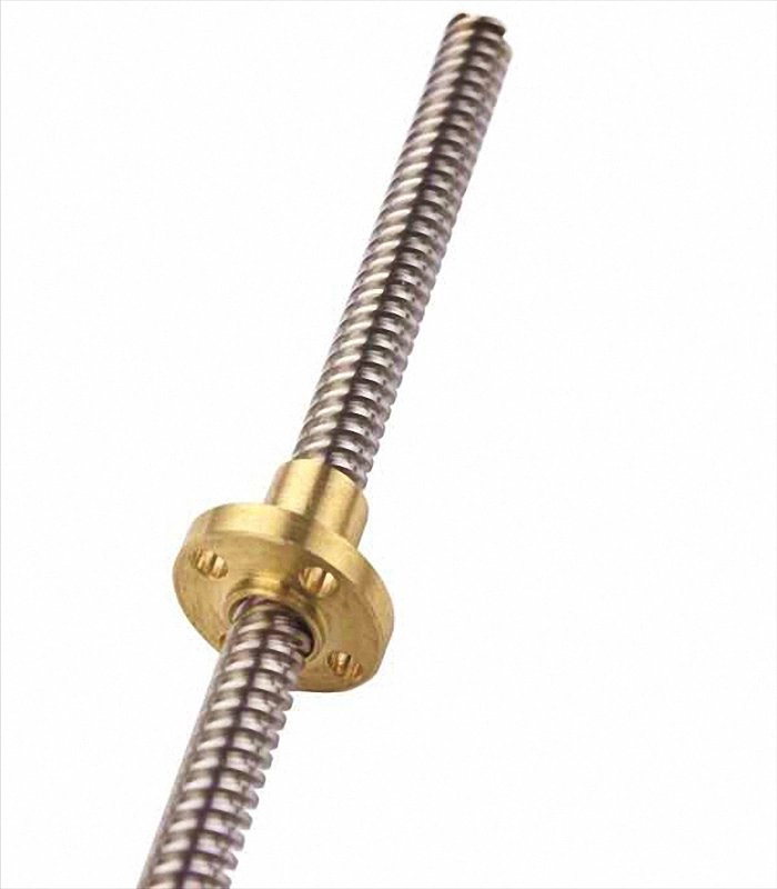 3D Yazıcı 100mm T8 Trapez Mil - 8 Hatve