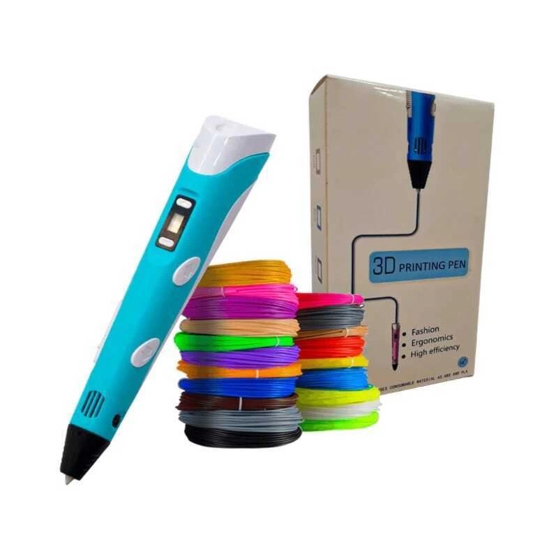3D Kalem Yazıcı - Mavi - Filament Hediyeli