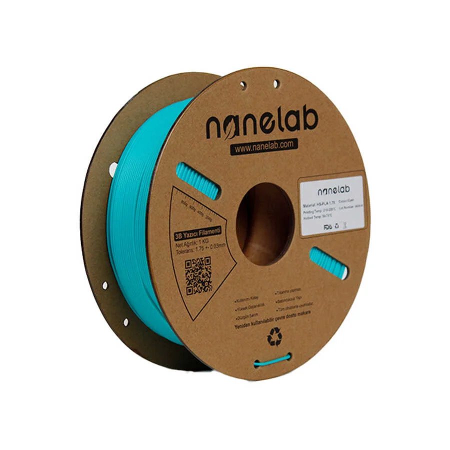 Nanelab Hyper PLA Cyan Filament - 1.75mm 1Kg