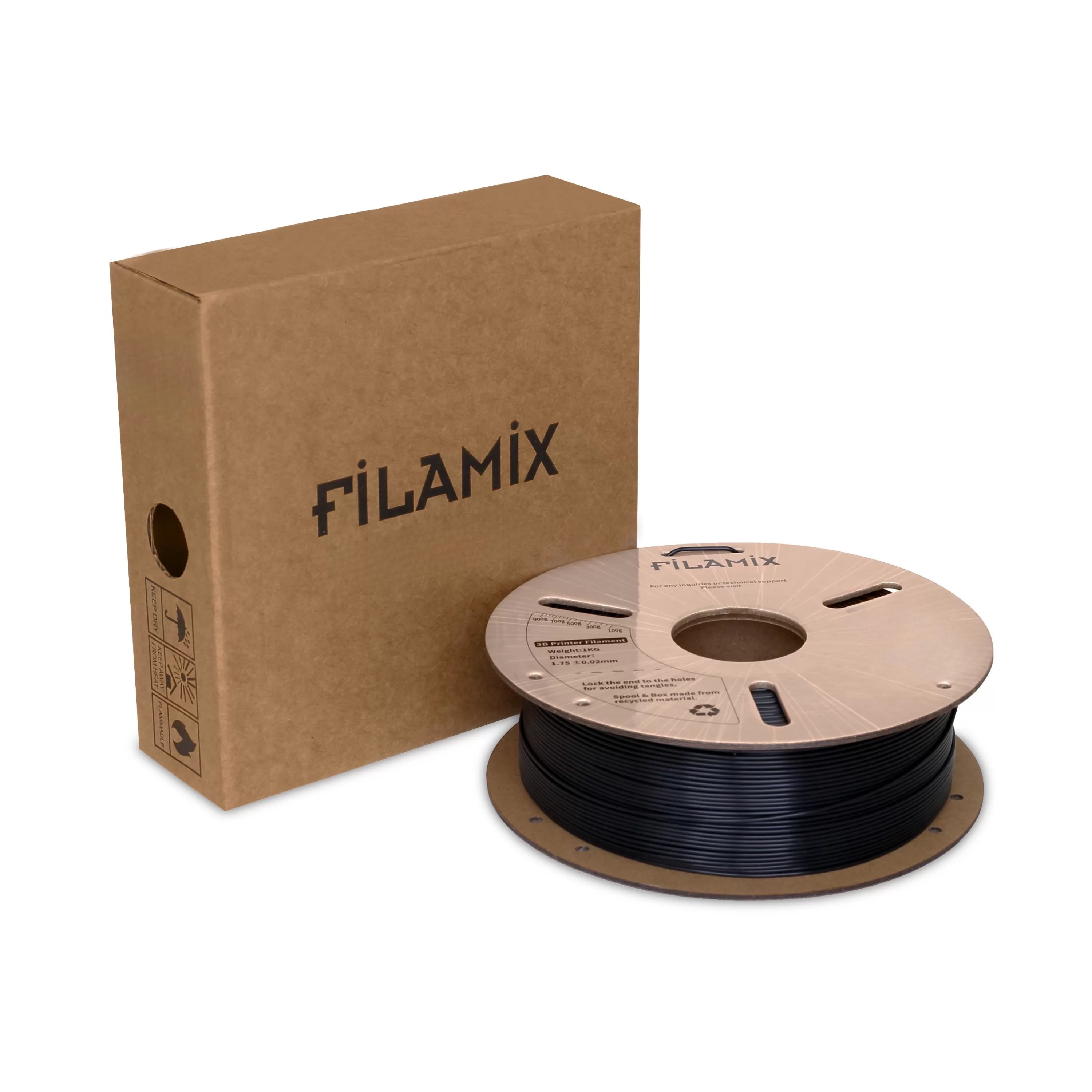 Filamix Rapid PETG Siyah Filament - 1.75 mm, 1 Kg
