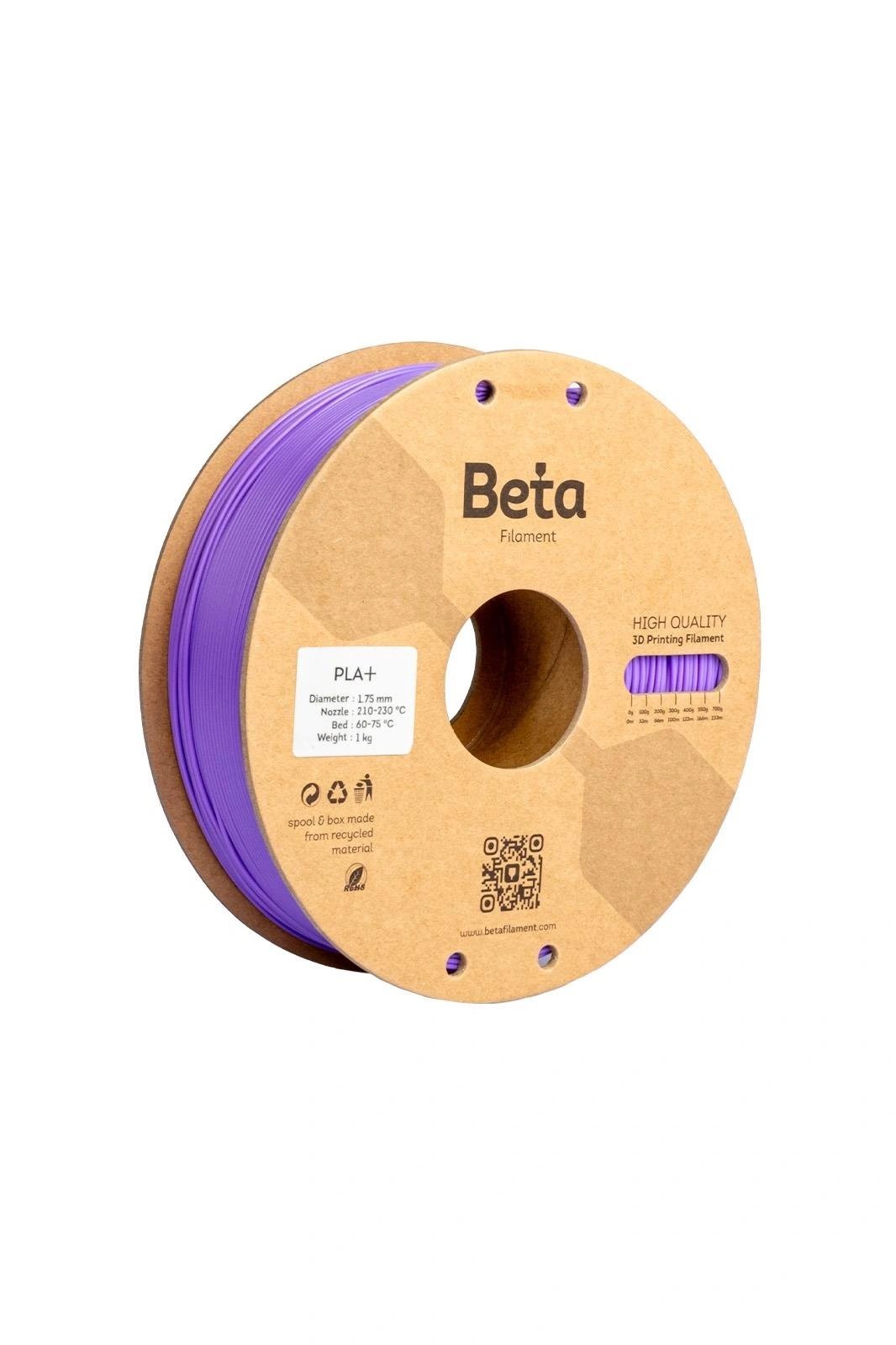 BETA Violet Mor PLA+ Filament - 1.75mm - 1 Kg